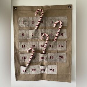 New, Heavy Duty Canvas Advent Calendar Wall Hanging 🎄